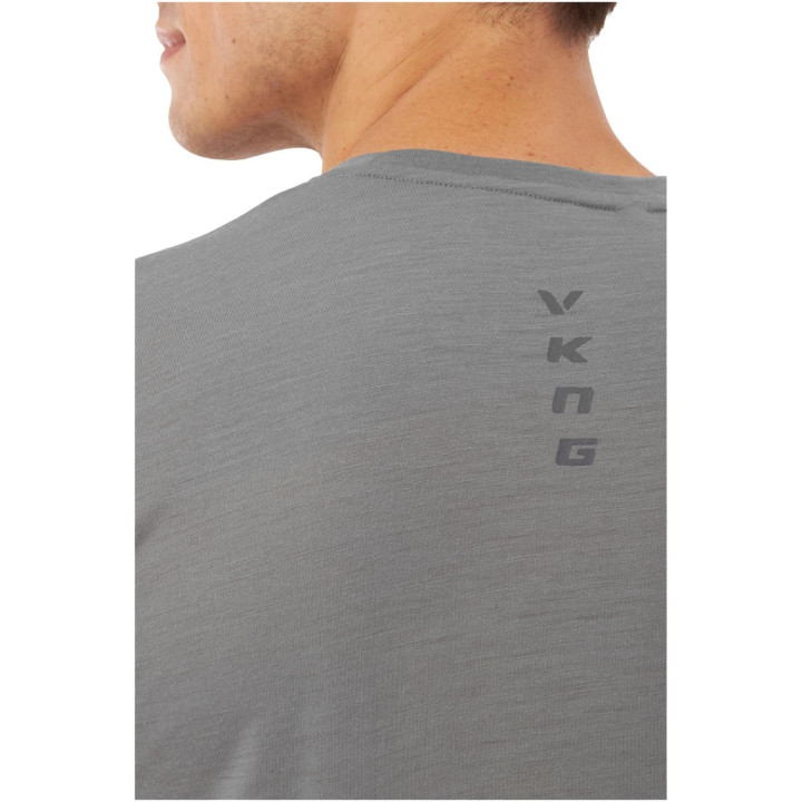 Koszulka VIKING Salen Merino Man T-Shirt light grey
