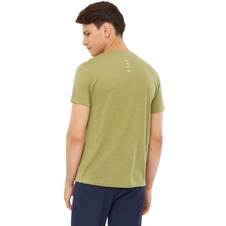 Koszulka VIKING Salen Merino Man T-Shirt olive