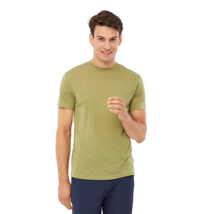Koszulka VIKING Salen Merino Man T-Shirt olive
