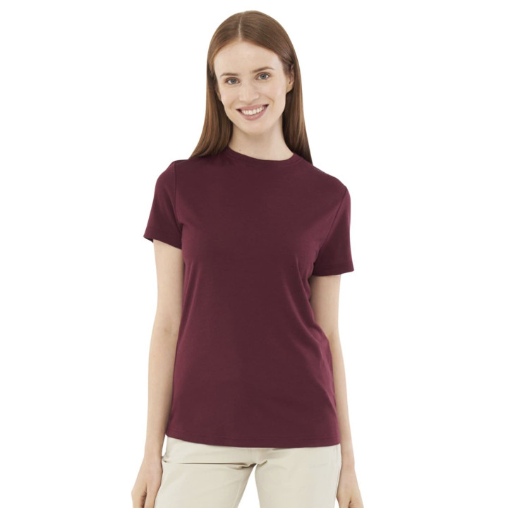 Koszulka VIKING Salen Merino Lady T-Shirt claret