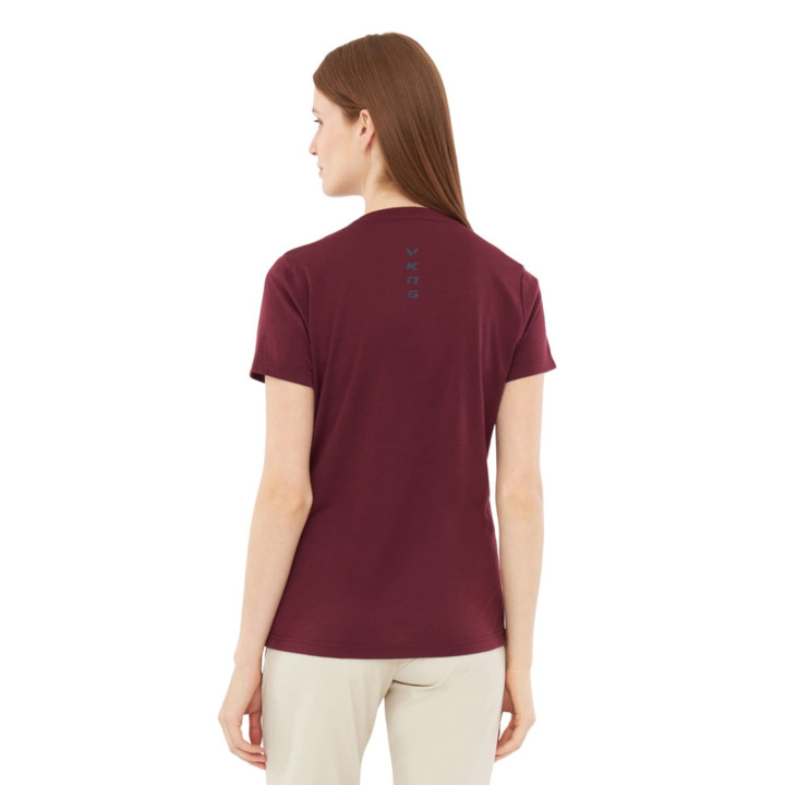 Koszulka VIKING Salen Merino Lady T-Shirt claret