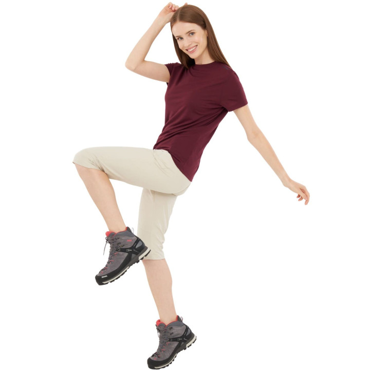 Koszulka VIKING Salen Merino Lady T-Shirt claret