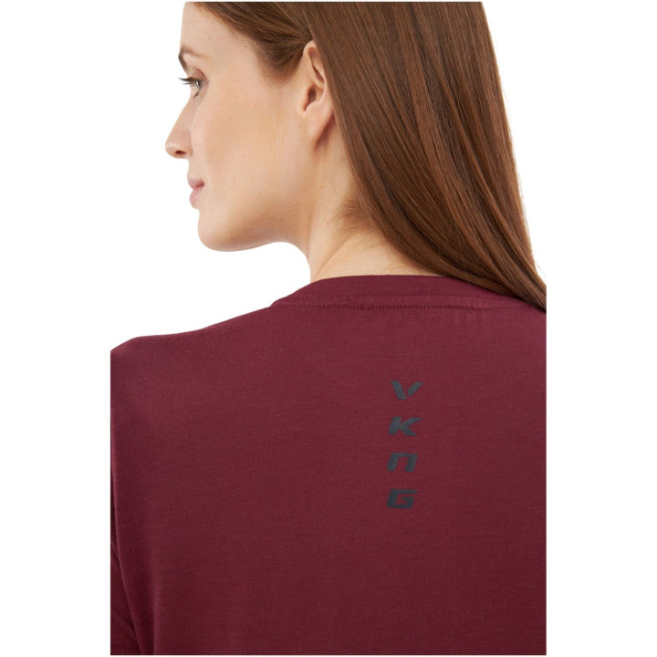 Koszulka VIKING Salen Merino Lady T-Shirt claret