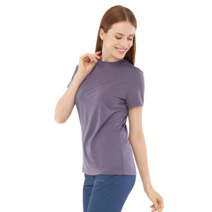 Koszulka VIKING Salen Merino Lady T-Shirt violet
