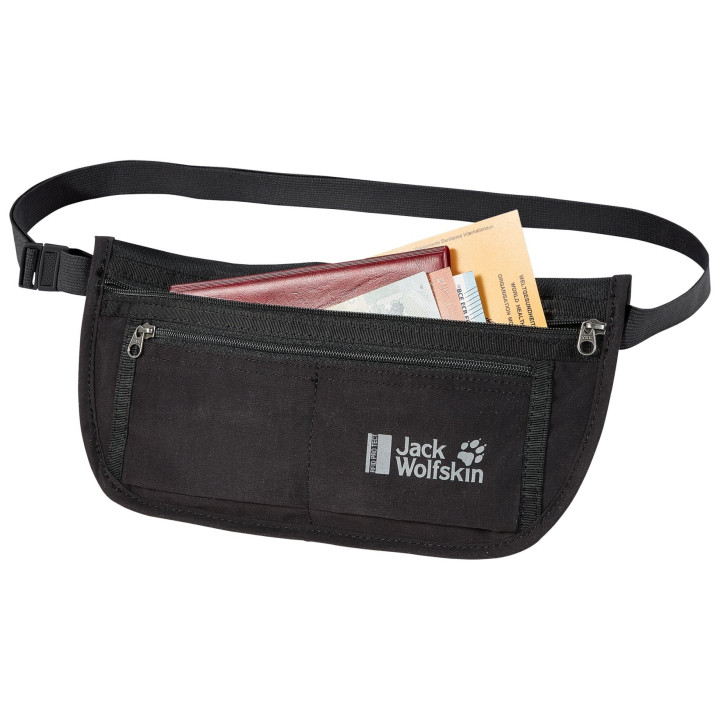 Saszetka JACK WOLFSKIN DOCUMENT BELT DE LUXE black