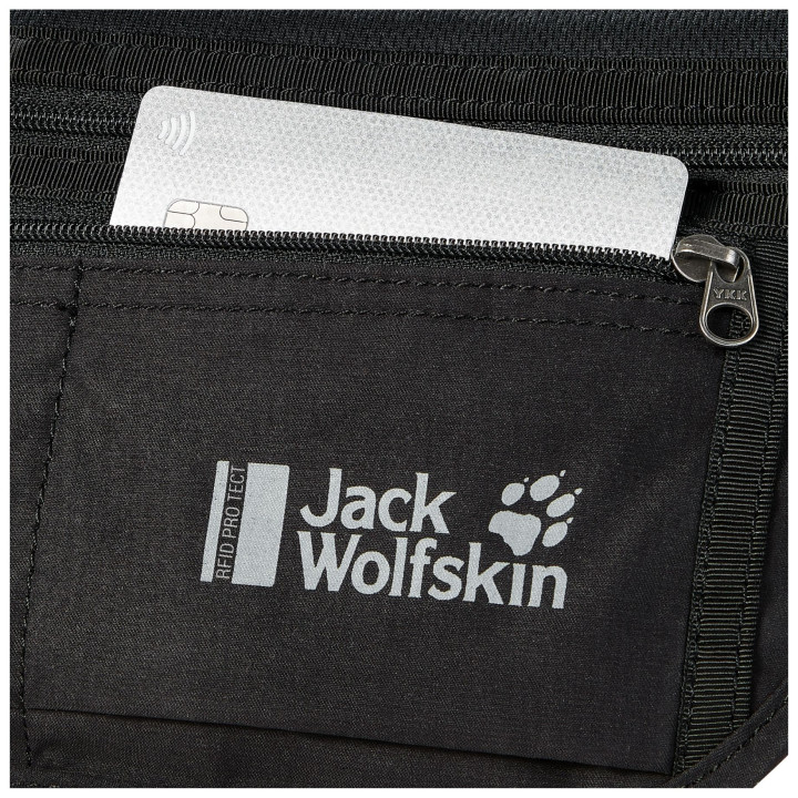 Saszetka JACK WOLFSKIN DOCUMENT BELT DE LUXE black