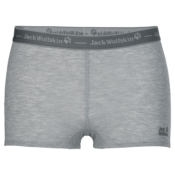 Bokserki JACK WOLFSKIN DRY´N LIGHT SHORTS WOMEN silver grey