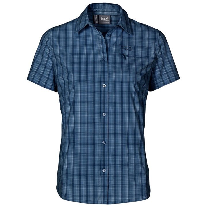 Koszula JACK WOLFSKIN CENTAURA STRETCH VENT SHIRT W ocean wave checks