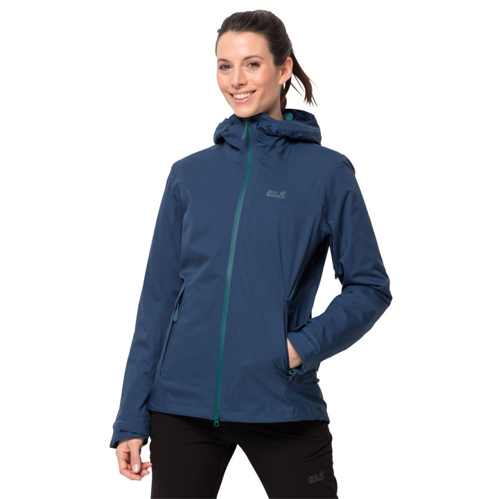 Kurtka JACK WOLFSKIN AURORA SKY 3IN1 WOMEN celestial blue
