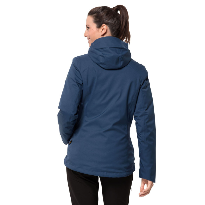 Kurtka JACK WOLFSKIN AURORA SKY 3IN1 WOMEN celestial blue