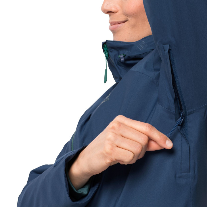 Kurtka JACK WOLFSKIN AURORA SKY 3IN1 WOMEN celestial blue