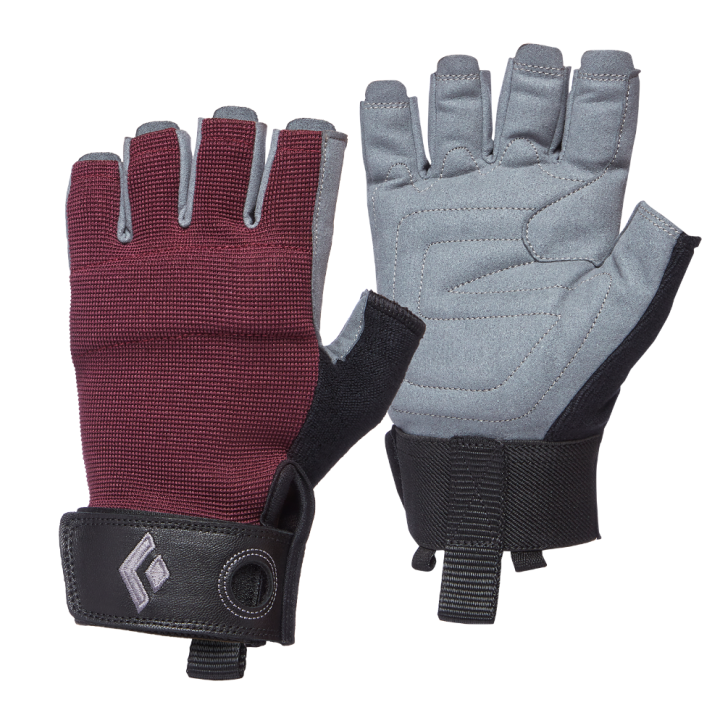 Rękawiczki BLACK DIAMOND Women's Crag Half-Finger Gloves bordeaux